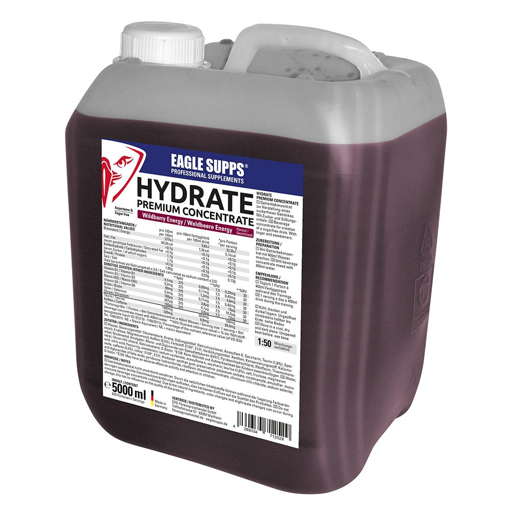 EAGLE SUPPS® Hydrate Premium Concentrate 5 Liter Wildberry Energy