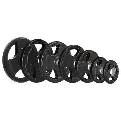 OLYMPISCHE HANTELSCHEIBE MIT GUMMIBEDECKUNG 20 KG HMS