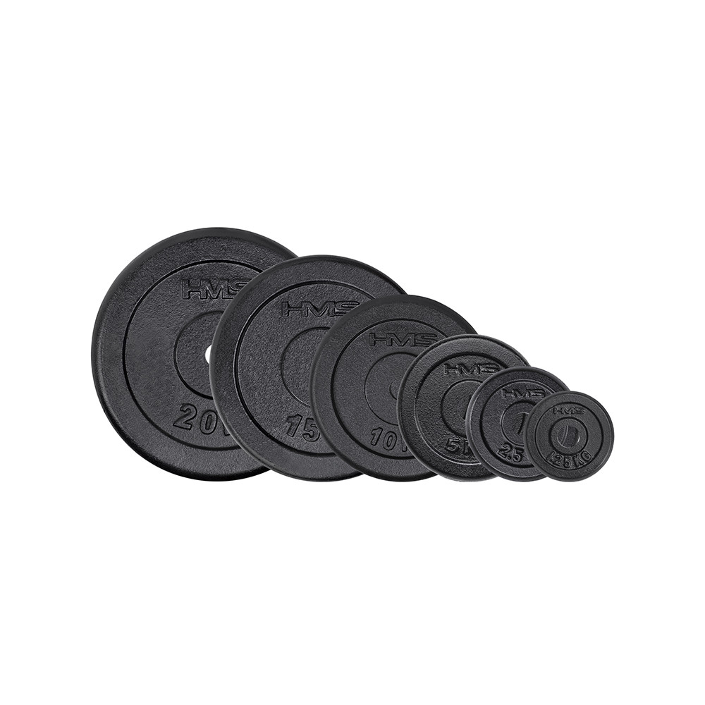 HANTELSCHEIBE SCHWARZ 10 KG HMS