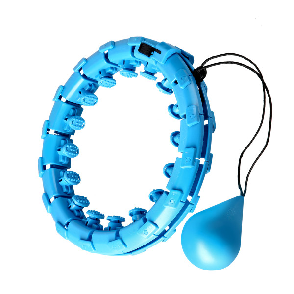 OHA01 HULA-HOOP-REIFEN BLUE MIT MASSAGEPUNKTEN UND SCHWERKRAFTBALL ONE FITNESS