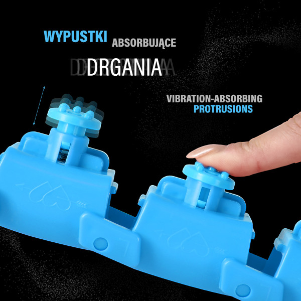 OHA01 HULA-HOOP-REIFEN BLUE MIT MASSAGEPUNKTEN UND SCHWERKRAFTBALL ONE FITNESS