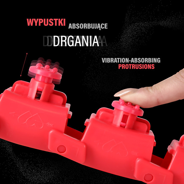 HULA-HOOP-REIFEN RED MIT MASSAGEPUNKTEN UND SCHWERKRAFTBALL ONE FITNESS