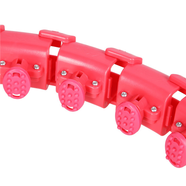 HULA-HOOP-REIFEN RED MIT MASSAGEPUNKTEN UND SCHWERKRAFTBALL ONE FITNESS