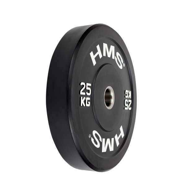 BLACK OLYMPISCHE HANTELSCHEIBE BUMPER 25 KG HMS