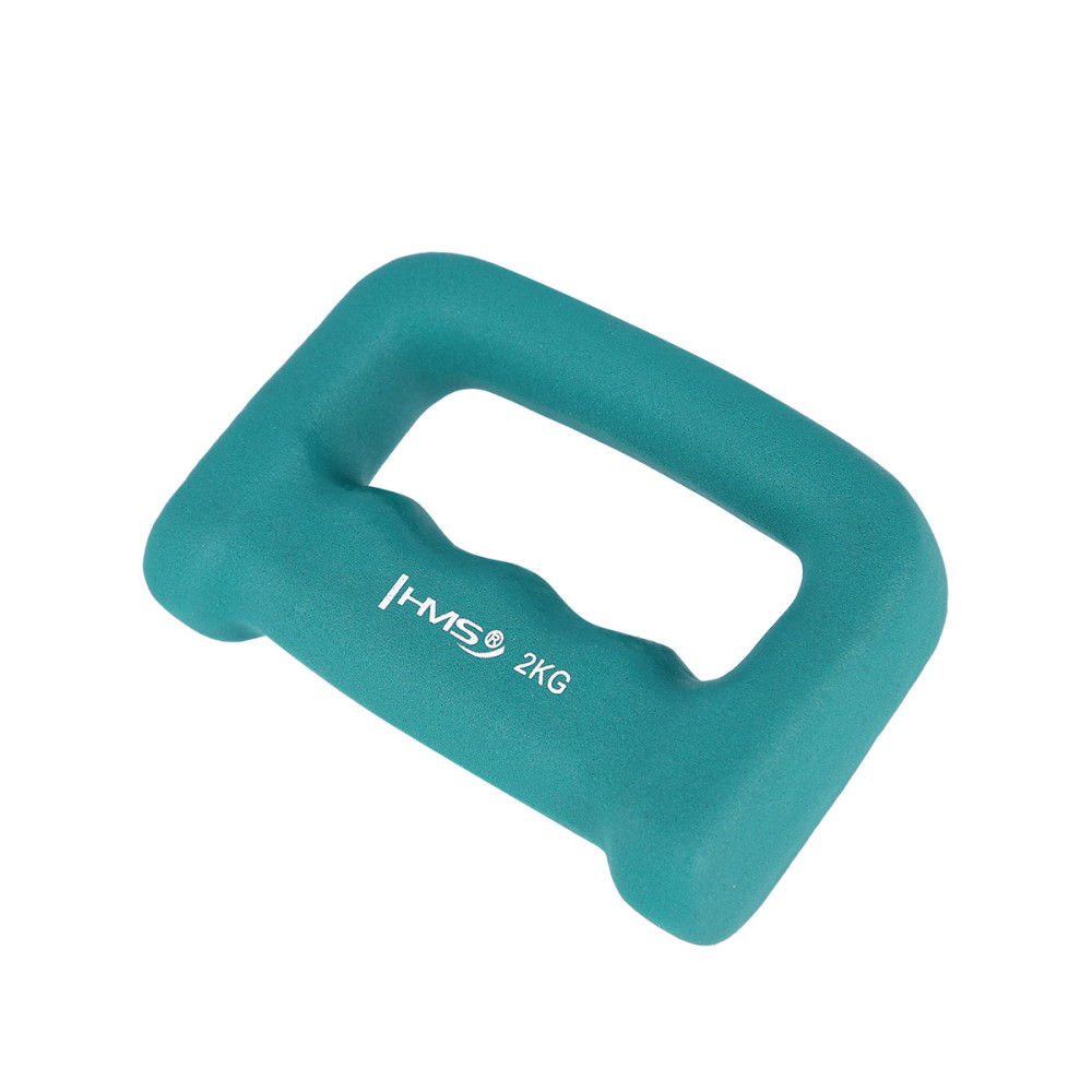 SCHLAGRING GREEN GRIFFHANTEL AUS GUSSEISEN MIT NEOPRENBESCHICHTUNG 2.0 KG HMS