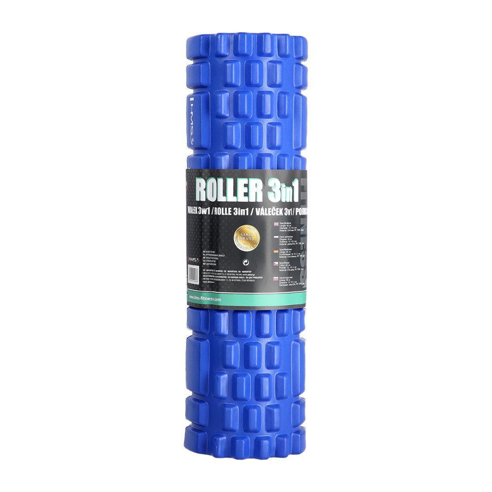 BLUE MASSAGEROLLE AUS SCHAUMSTOFF / MASSAGEROLLE 3-IN-1 HMS