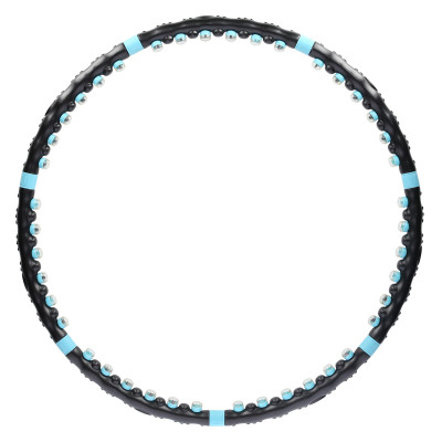 BLACK-BLUE HULA HOOP MASAGE-REIFEN MIT MAGNETEN 98 CM HMS