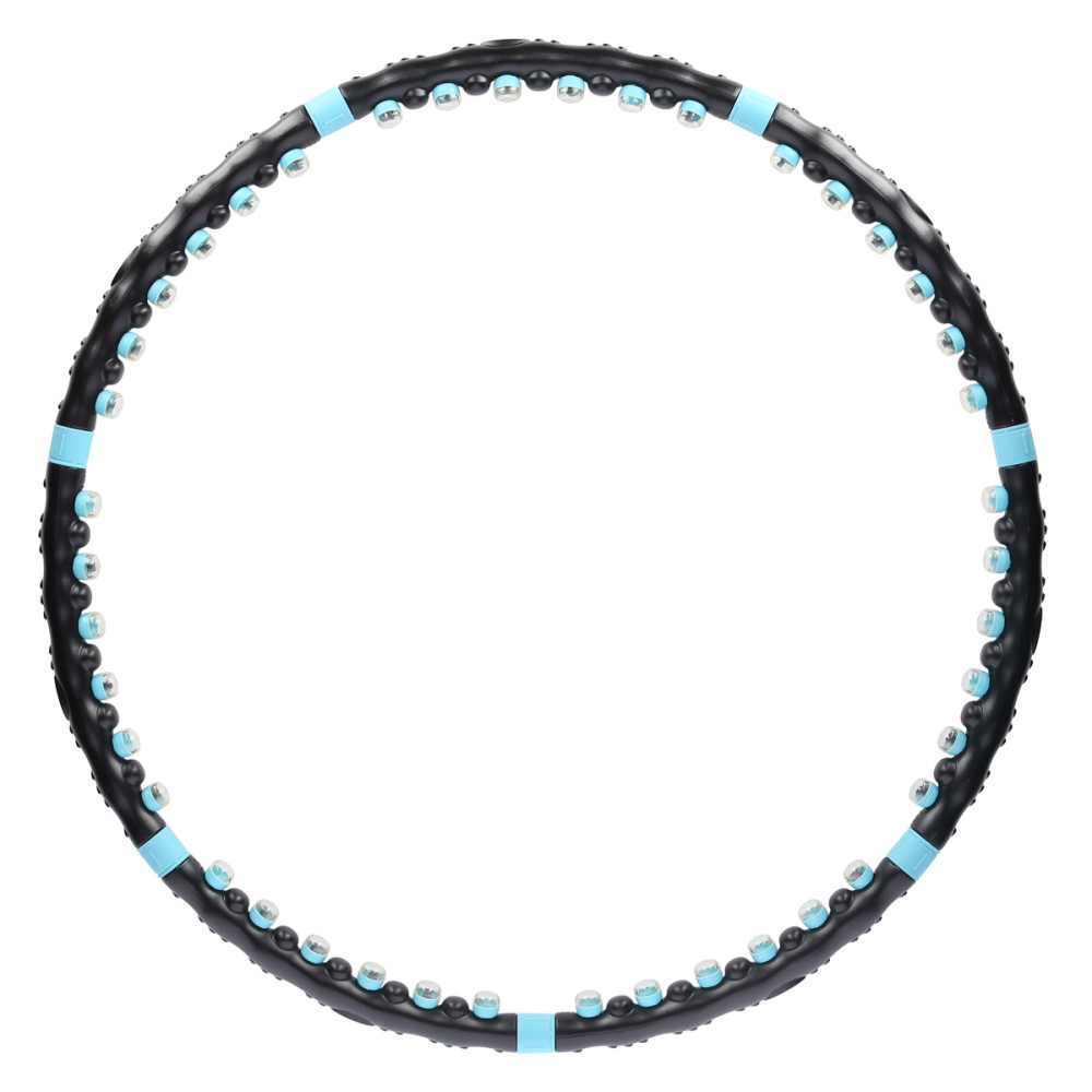 SCHWARZ-BLAUER HULA HOOP MASAGE-REIFEN MIT MAGNETEN 98 CM HMS