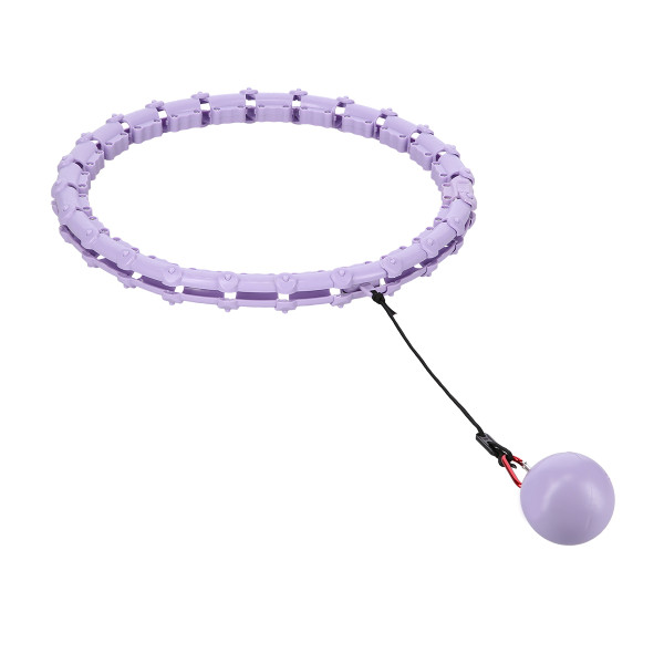 HULA-HOOP-REIFEN VIOLET MIT MASSAGEPUNKTEN UND SCHWERKRAFTBALL ONE FITNESS