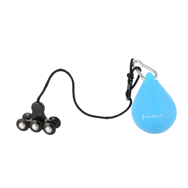 HHW01 HULA-HOOP-REIFEN BLUE MIT MASSAGENOPPEN UND ZÄHLER HMS + SLIMMING-GURT BR163 RED