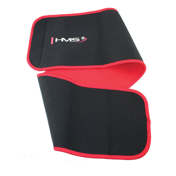 HHW01 HULA-HOOP-REIFEN BLUE MIT MASSAGENOPPEN UND ZÄHLER HMS + SLIMMING-GURT BR163 RED