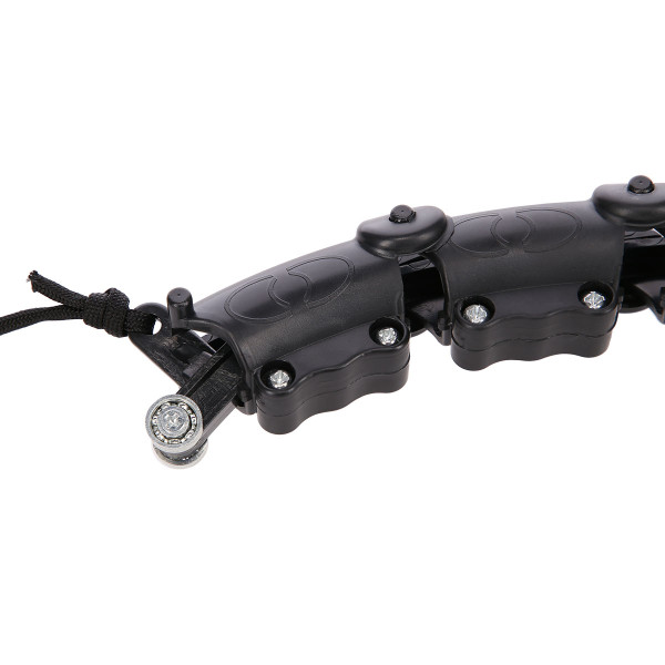 HHW02 HULA-HOOP-REIFEN BLACK MIT MASSAGENOPPEN UND ZÄHLER HMS + SLIMMING-GURT BR163 RED