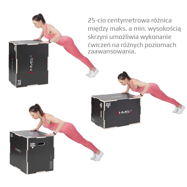 PLYO-BOX VERSTÄRKT 750x600x500 MM HMS