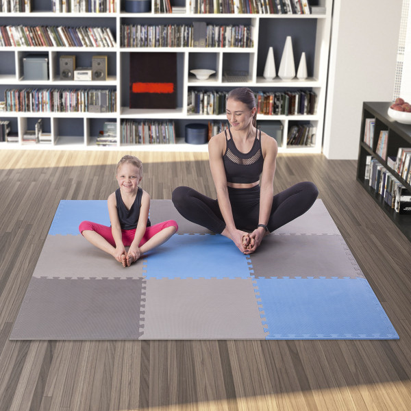 PUZZLE-MATTE UNTERLEGMATTE BLAU 9 ELEMENTE 10MM