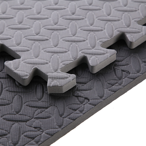 PUZZLE-MATTE FÜR FITNESSGERÄTE DUNKELGRAU 9 ELEMENTE 12 MM HMS PREMIUM