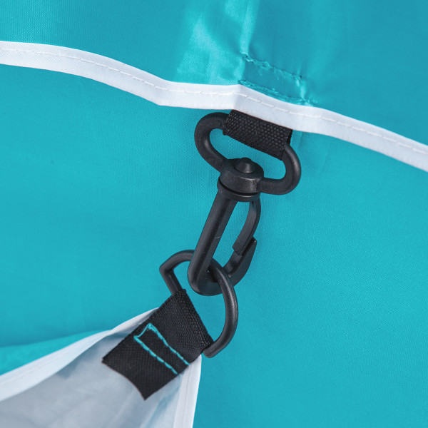 TÜRKISFARBIG STRANDSCHIRM XL 220 CM NILS