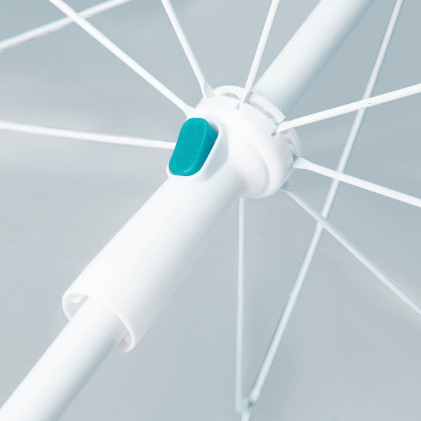 TÜRKISFARBIG STRANDSCHIRM XL 220 CM NILS