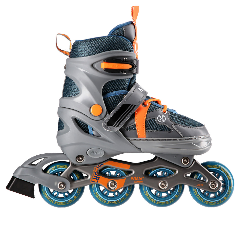 GRAU-ORANGE GRÖßE S(31-34) INLINER NILS EXTREME