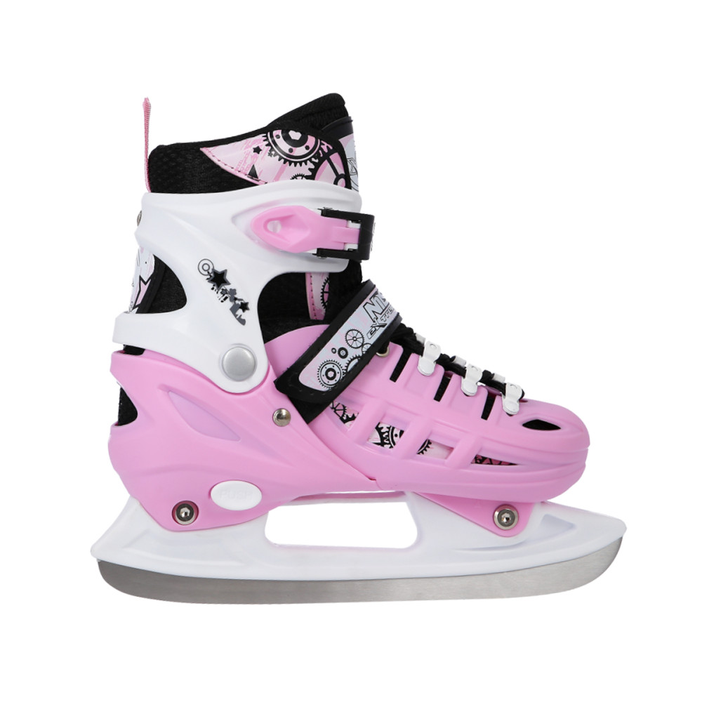4-IN-1 ROSA GRÖßE M (35-38) INLINER MIT DER AUSTAUSCHBAREN EISHOCKEY-KUFE NILS EXTREME