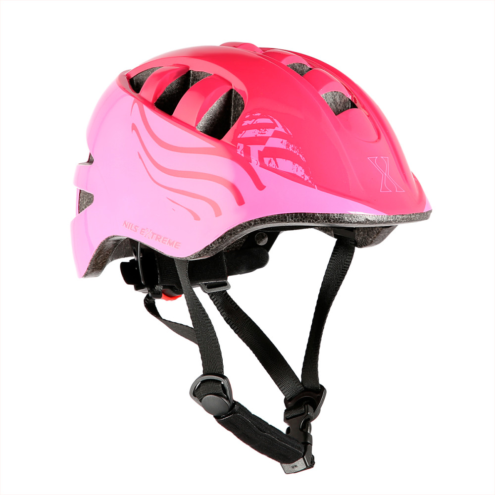ROSA GRÖßE S (51-57 CM) HELM FÜR KINDER NILS EXTEREME