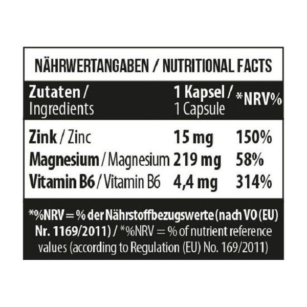 MST - Zinc + Magnesium + B6 60 vegane Caps