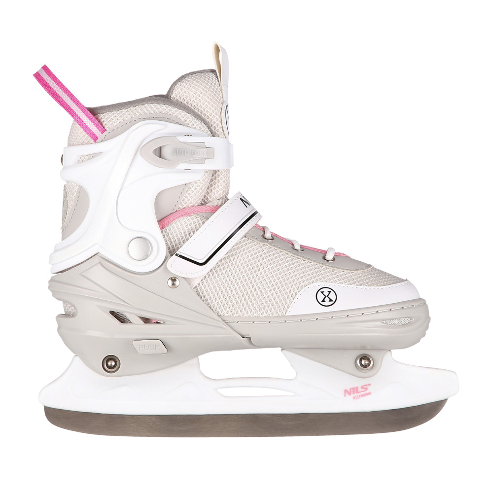2-IN-1 GRAU-ROSA GRÖßE M(34-38) INLINER MIT DER AUSTAUSCHBAREN HOCKEY-KUFE NILS EXTREME