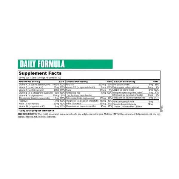 Universal Daily Formula 100 Tab.
