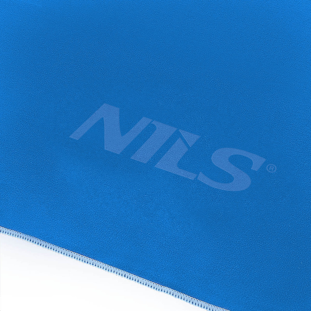 BLAU MIKROFASERHANDTUCH 180x100cm NILS CAMP
