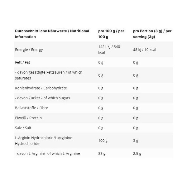 INLEAD L-Arginin HCL 500g