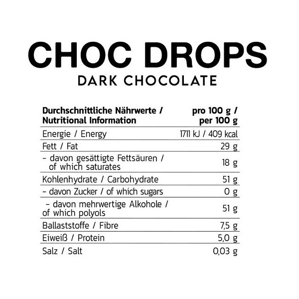 INLEAD Choc Drops 150g