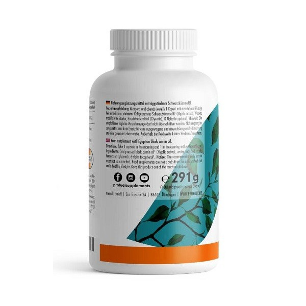 ProFuel Schwarzkümmelöl 400 Kapseln