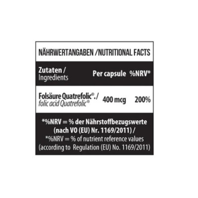 MST - Folate 400 Quatrefolic 90 Kapseln