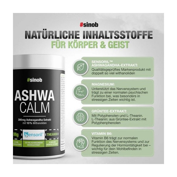 Sinob Ashwa Calm Ashwagandha 120 Caps