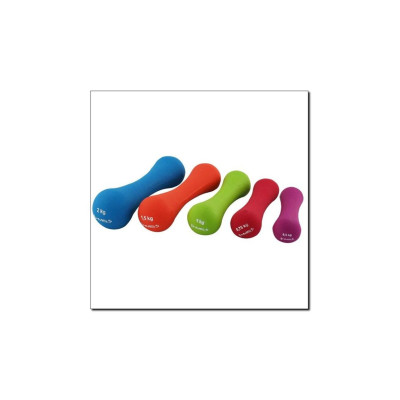 KURZHANTEL AUS GUSSEISEN MIT NEOPRENBESCHICHTUNG 0.75 KG HMS