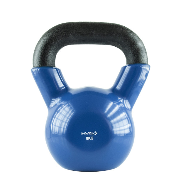 BLUE KETTLEBELL AUS GUSSEISEN MIT VINYLBESCHICHTUNG HMS