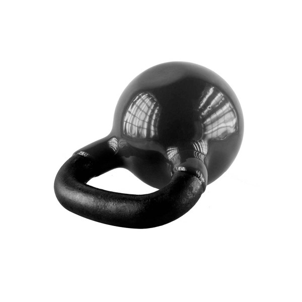 BLACK KETTLEBELL AUS GUSSEISEN MIT VINYLBESCHICHTUNG HMS