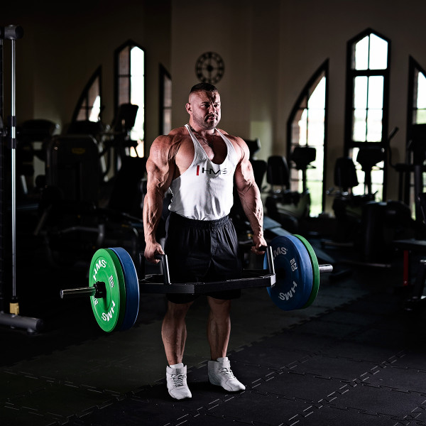 GREEN OLYMPISCHE HANTELSCHEIBE BUMPER 10 KG HMS