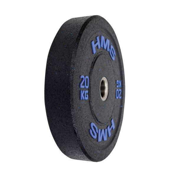 BLUE OLYMPISCHE HANTELSCHEIBE BUMPER 20 KG HMS