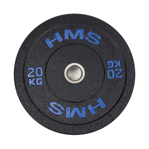 BLUE OLYMPISCHE HANTELSCHEIBE BUMPER 20 KG HMS