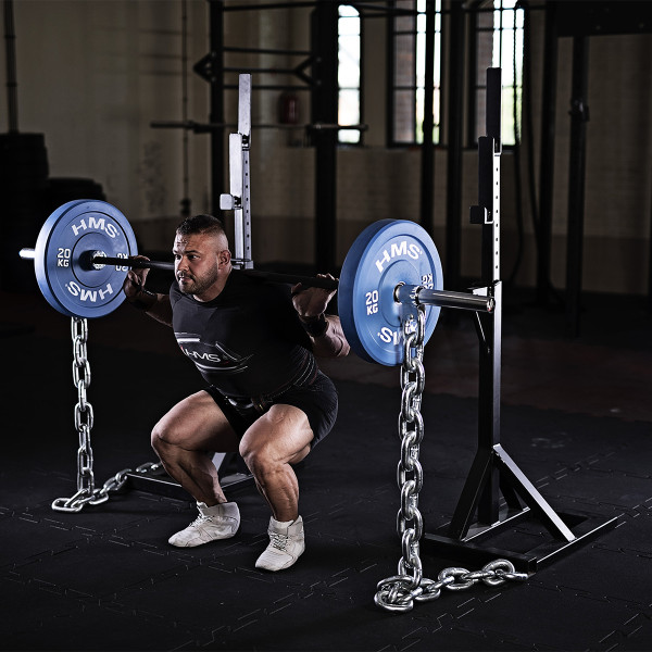 BLUE OLYMPISCHE HANTELSCHEIBE BUMPER 20 KG HMS