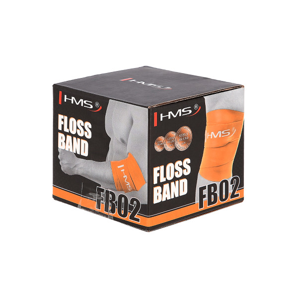 ORANGE 1.0 x 50 x 2080 MM FLOSS BAND FITNESSBAND HMS