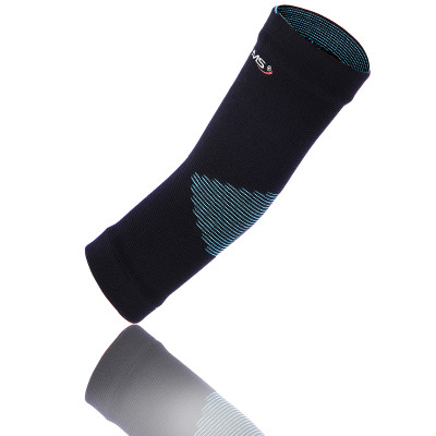 TÜRKISFARBIG-SCHWARZ GRÖßE M ELLENBOGENBANDAGE HMS