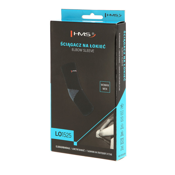 TÜRKISFARBIG-SCHWARZ GRÖßE M ELLENBOGENBANDAGE HMS