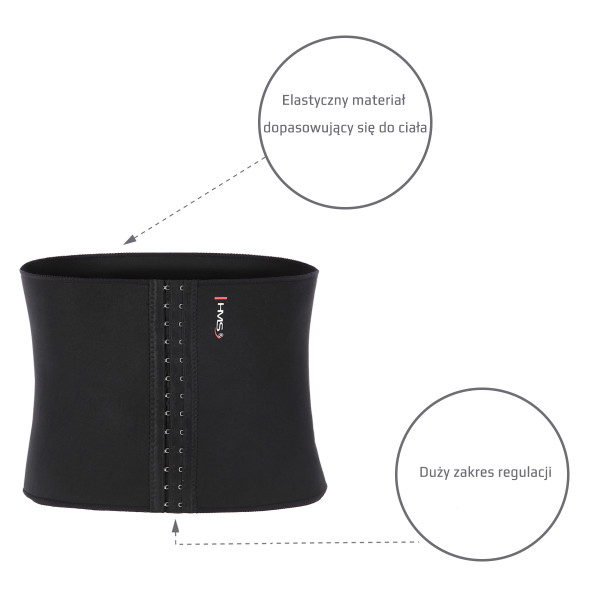 SLIMMING-KORSETT NEOPREN-BANDAGE BLACK GRÖßE L/XL HMS