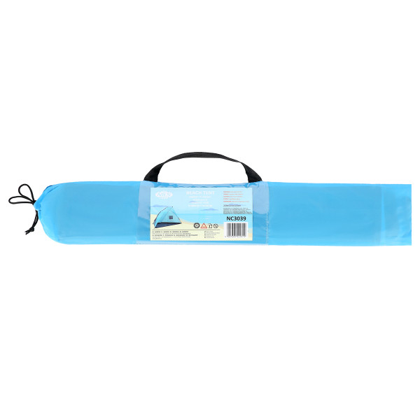STRANDZELT SELBST AUFKLAPPBAR BLAU 220x115x115 BODEN NILS CAMP