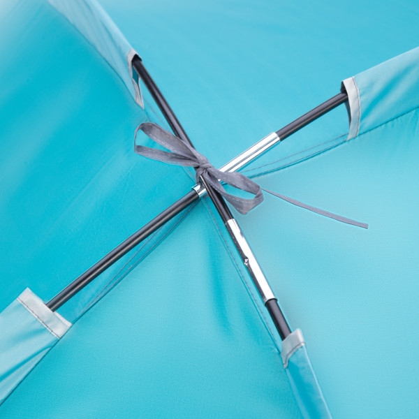 TÜRKISFARBIG STRANDZELT 260X120X120 CM NILS CAMP