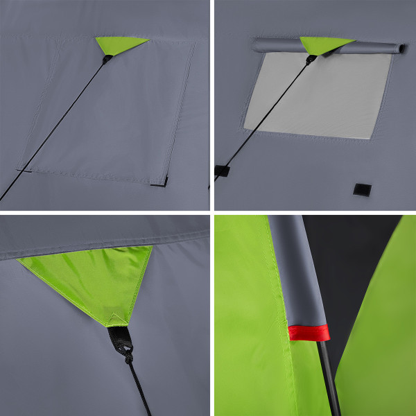 GRÜN-GRAU CAMPINGZELT DISCOVERY NILS CAMP