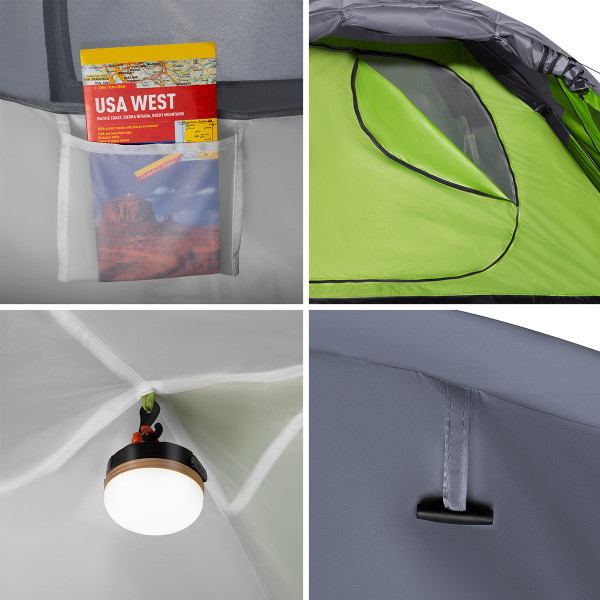 GRÜN-GRAU CAMPINGZELT DISCOVERY NILS CAMP