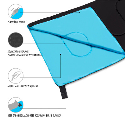 SCHLAFSACK SCHWARZ NILS CAMP