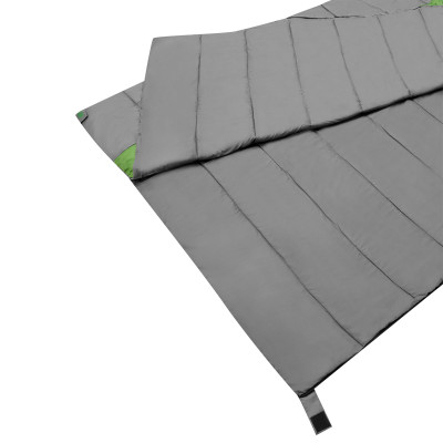 GRAU-GRÜN DOPPELSCHLAFSACK NILS CAMP